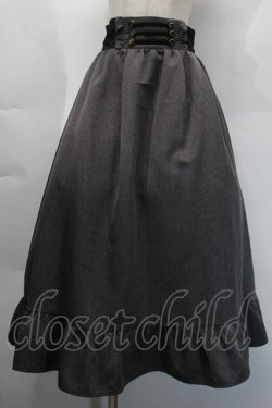 画像1: axes femme / ナポレオンモチーフロングスカート  グレー S-25-10-12-063-AX-SK-HR-ZS