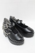 LOLITA / チェーン付きパンプス  黒 S-25-10-12-012-LO-SH-HR-ZS