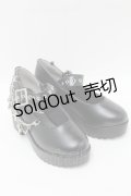 LOLITA / チェーン付きパンプス  黒 S-25-10-12-012-LO-SH-HR-ZS
