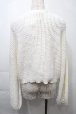 画像2: axes femme POETIQUE / パール釦ショートニットカーデ  オフ S-25-10-12-021-AX-TO-HR-ZS