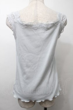 画像2: axes femme / リブタンクトップ  サックス S-25-10-12-027-AX-TO-HR-ZS