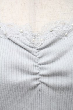 画像3: axes femme / リブタンクトップ  サックス S-25-10-12-027-AX-TO-HR-ZS