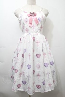 画像1: axes femme kawaii / ロージークロスジャンスカ  白 S-25-10-12-029-AX-OP-HR-ZS