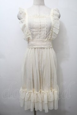 画像1: axes femme kawaii / ドットチュールエプロン  キナリ S-25-10-12-030-AX-OP-HR-ZS