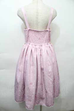 画像2: axes femme kawaii / ハートドット柄ジャンスカ  ピンク S-25-10-12-032-AX-OP-HR-ZS