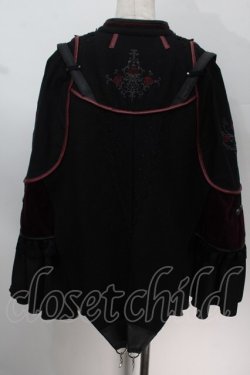 画像2: Ozz oneste / フリルケープ  黒 S-25-10-14-020-OO-CO-AS-ZS