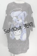 サンリオ / 病みくまTシャツ（クロミ）  黒 S-25-10-14-023-EL-TS-HR-ZS