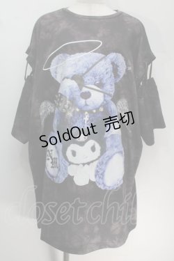 画像1: サンリオ / 病みくまTシャツ（クロミ）  黒 S-25-10-14-023-EL-TS-HR-ZS