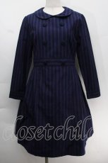 画像1: 【SALE】Fi.n.t / GIGIストライプワンピース  紺 S-25-10-14-036-CA-OP-HR-ZT333 (1)