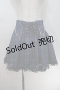 NOEMIE / チェーン付きチェックスカート  ブルー S-25-10-14-052-LO-SK-HR-ZS