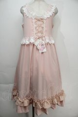 Princess Flower Garden / TT＊KRSフリルジャンパースカート L ピンク S-25-10-15-047-LO-TO-HR-ZT109