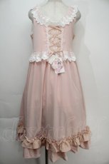 画像1: 【SALE】Princess Flower Garden / TT＊KRSフリルジャンパースカート L ピンク S-25-10-15-047-LO-TO-HR-ZT109 (1)