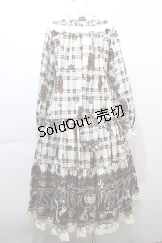 画像2: Angelic Pretty / British Bearブラウス＆ティアードスカート  アイボリー S-25-10-15-049-AP-OP-AS-ZS (2)
