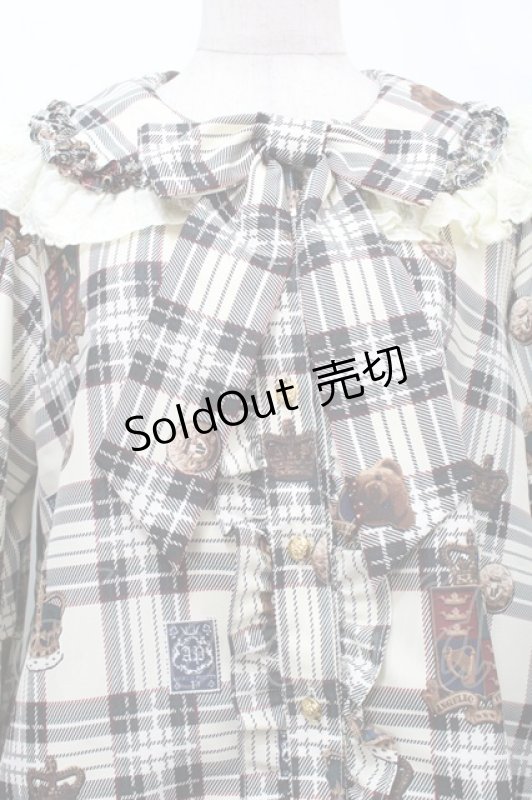 画像3: Angelic Pretty / British Bearブラウス＆ティアードスカート  アイボリー S-25-10-15-049-AP-OP-AS-ZS (3)