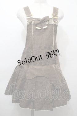 画像1: Angelic Pretty / Melty Ribbon Chocolateサロペット  ブラウン S-25-10-15-052-AP-OP-AS-ZS