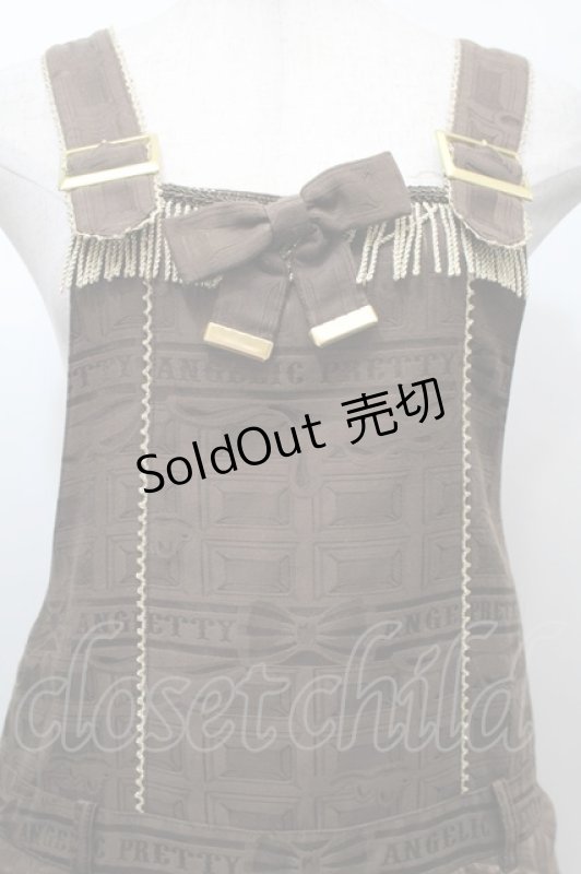 画像3: Angelic Pretty / Melty Ribbon Chocolateサロペット  ブラウン S-25-10-15-052-AP-OP-AS-ZS (3)