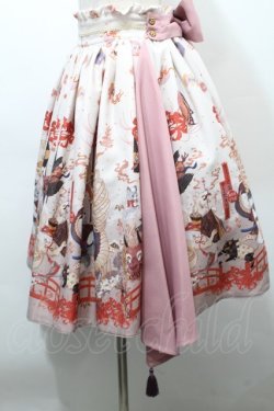 画像3: ALICE and the PIRATES / クリスの百鬼夜行〜宵に咲き誇る妖の華〜柄スカート  朱鷺×藤（Pink） S-25-10-15-054-PA-SK-AS-ZS