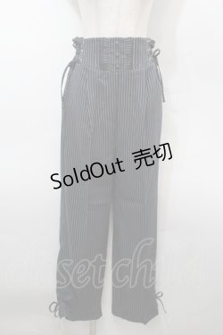 画像1: axes femme / ハイウエストストライプパンツ  紺 S-25-10-15-059-AX-PA-HR-ZS