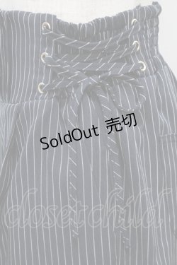 画像4: axes femme / ハイウエストストライプパンツ  紺 S-25-10-15-059-AX-PA-HR-ZS