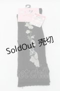 m petit by misako / サンリオキャラクターズコラボ クロミ ソックス  黒 S-25-10-15-1006-LO-ZA-HR-ZS