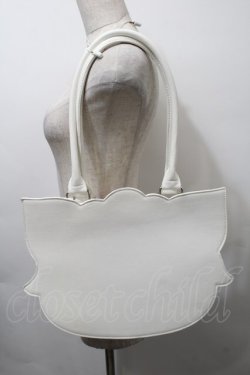 画像2: axes femme kawaii / ムースのおかおトートバッグ  白 S-25-10-15-1046-AX-BG-AS-ZS