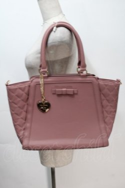 画像1: m petit by misako / サンリオキャラクターズ チャーム付き 2way バッグ  ピンク S-25-10-15-1051-LO-ZA-HR-ZS