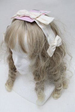 画像1: m petit by misako / サンリオコラボ　ヘッドドレス  アイボリー S-25-10-15-1013-LO-AC-HR-ZS