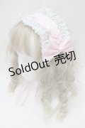 Lovely Tency / 眞白ありすコラボ/ヘッドドレス  白ｘピンク S-25-10-15-1015-LO-AC-HR-ZS
