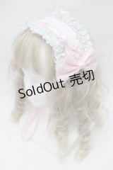 Lovely Tency / 眞白ありすコラボ/ヘッドドレス  白ｘピンク S-25-10-15-1015-LO-AC-HR-ZS