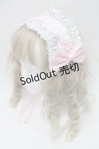 Lovely Tency / 眞白ありすコラボ/ヘッドドレス  白ｘピンク S-25-10-15-1015-LO-AC-HR-ZS