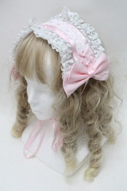 画像1: Lovely Tency / 眞白ありすコラボ/ヘッドドレス  白ｘピンク S-25-10-15-1015-LO-AC-HR-ZS