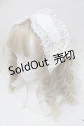 Lovely Tency / 眞白ありすコラボ/ヘッドドレス  白ｘキナリ S-25-10-15-1016-LO-AC-HR-ZS
