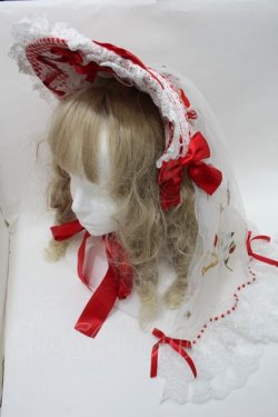 画像1: LOLITA / ヘッドドレス  赤ｘ白 S-25-10-15-1018-LO-ZA-AS-ZS