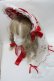 画像1: LOLITA / ヘッドドレス  赤ｘ白 S-25-10-15-1018-LO-ZA-AS-ZS (1)