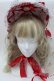 画像2: LOLITA / ヘッドドレス  赤ｘ白 S-25-10-15-1018-LO-ZA-AS-ZS (2)