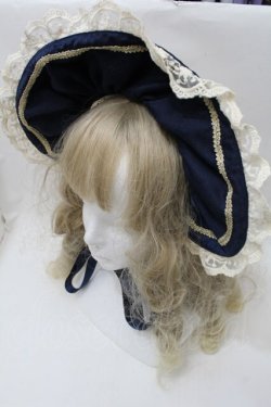 画像1: To Alice / ハーフボンネット  紺ｘオフ S-25-10-15-1021-LO-AC-HR-ZS