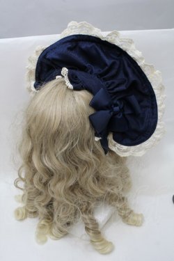 画像3: To Alice / ハーフボンネット  紺ｘオフ S-25-10-15-1021-LO-AC-HR-ZS