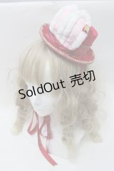 Angelic Pretty / Merry Bunnyミニハット  赤 S-25-10-15-1024-AP-ZA-HR-ZS