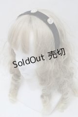 Ank Rouge / ビジューカチューシャ  黒 S-25-10-15-1030-CA-AC-HR-ZS