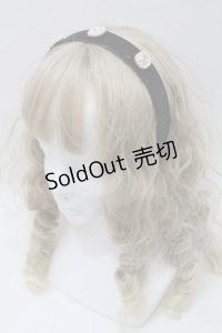 Ank Rouge / ビジューカチューシャ  黒 S-25-10-15-1030-CA-AC-HR-ZS