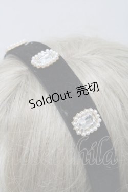 画像3: Ank Rouge / ビジューカチューシャ  黒 S-25-10-15-1030-CA-AC-HR-ZS