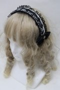 Ank Rouge / ヘッドドレス風カチューシャ  黒 S-25-10-15-1031-CA-AC-HR-ZS