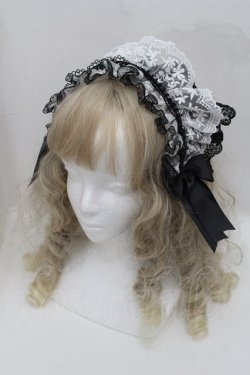 画像1: Morun x Muuna Stoik / クリップヘッドドレス  黒ｘ白 S-25-10-15-010-LO-ZA-AS-ZS