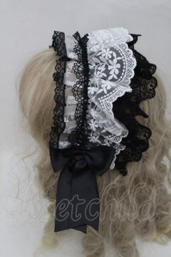 画像3: Morun x Muuna Stoik / クリップヘッドドレス  黒ｘ白 S-25-10-15-010-LO-ZA-AS-ZS
