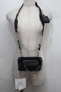 Jamie エーエヌケー / チェーンミニポシェット  黒 S-25-10-15-011-LO-ZA-HR-ZS