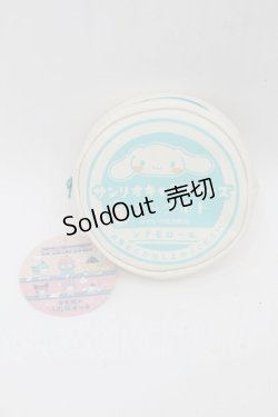 画像1: サンリオ / シナモロール 牛乳瓶のふた風ポーチ  オフ S-25-10-15-002-EL-ZA-HR-ZS