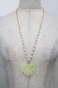 Angelic Pretty / トッピングハートネックレス  イエロー S-25-10-15-012-AP-AC-AS-ZS