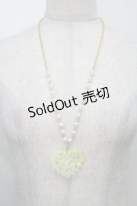 Angelic Pretty / トッピングハートネックレス  イエロー S-25-10-15-012-AP-AC-AS-ZS