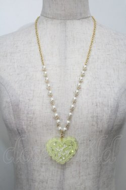 画像1: Angelic Pretty / トッピングハートネックレス  イエロー S-25-10-15-012-AP-AC-AS-ZS