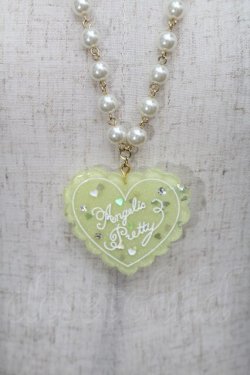 画像2: Angelic Pretty / トッピングハートネックレス  イエロー S-25-10-15-012-AP-AC-AS-ZS